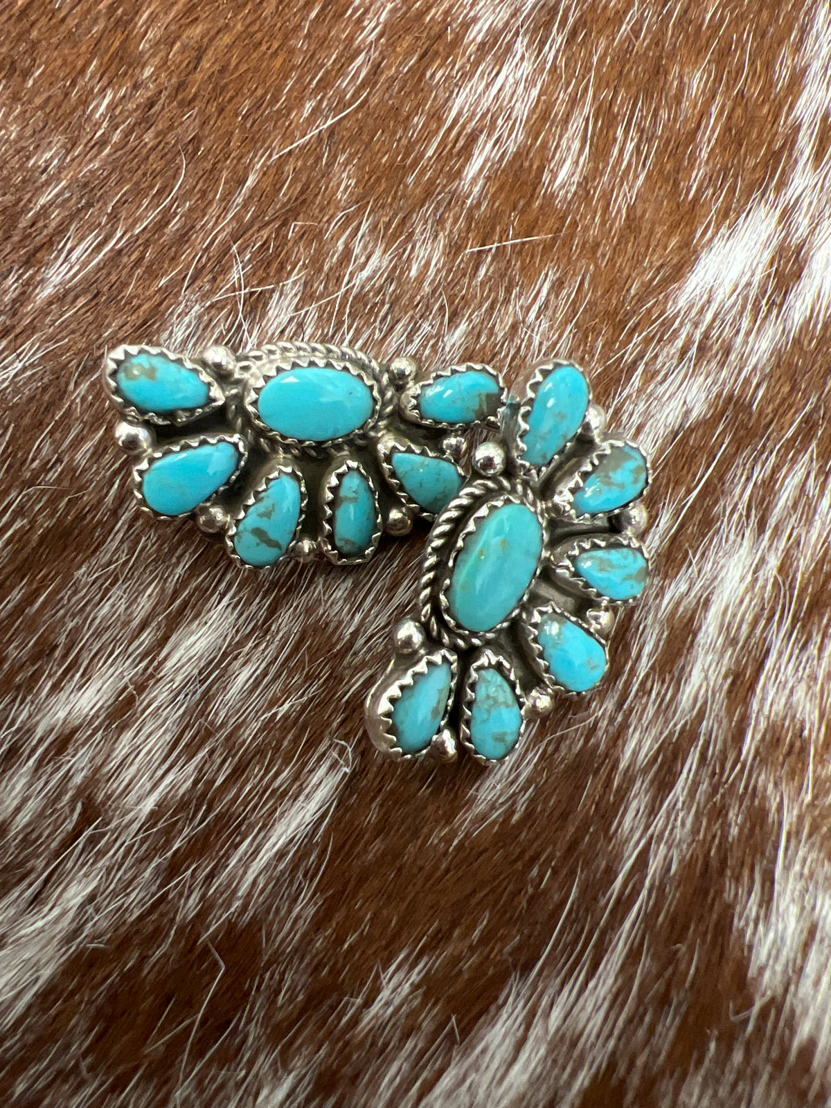Half Cluster Earrings-J