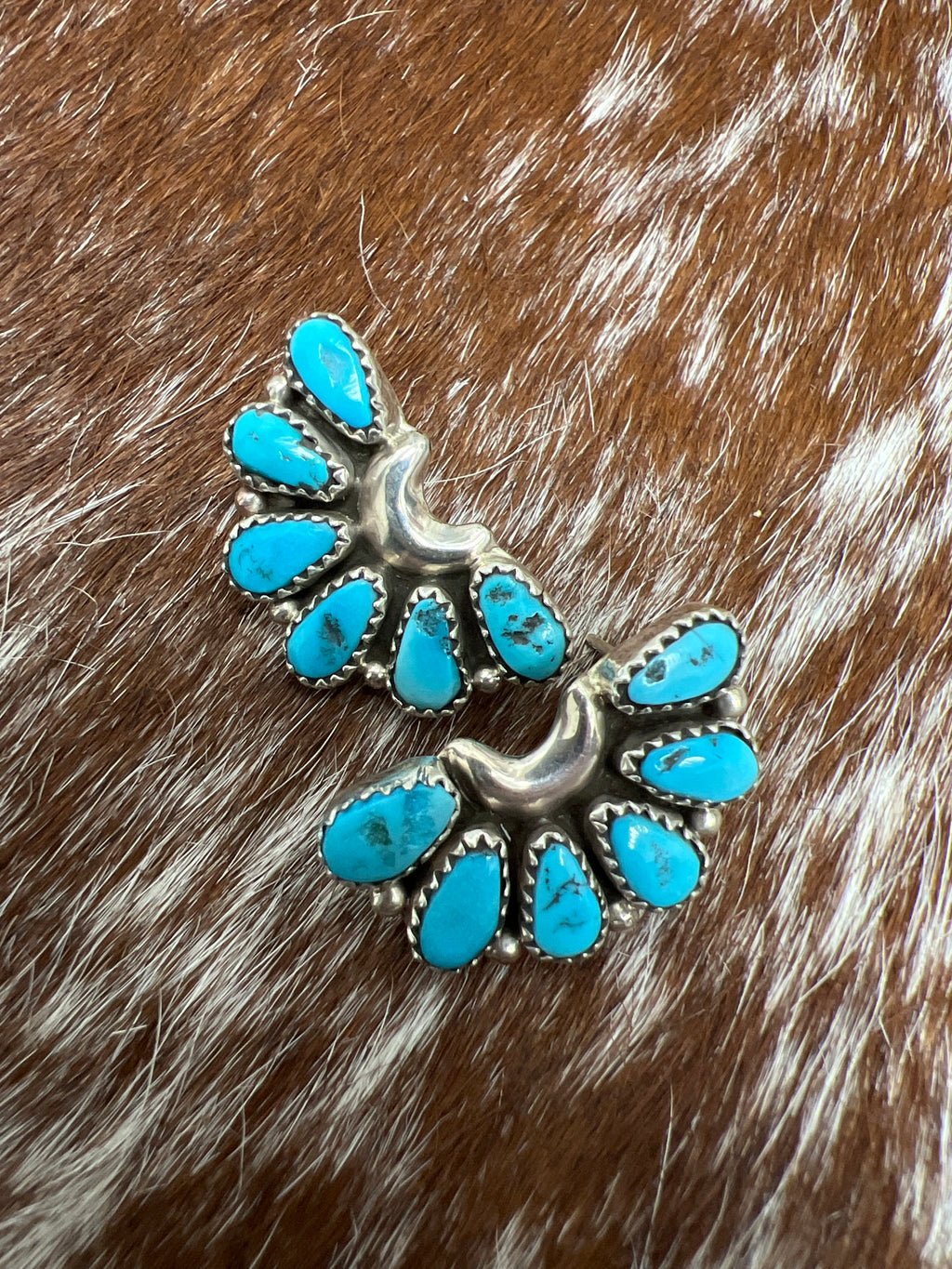 Half Moon Cluster Earrings