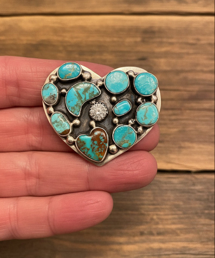 Kingman and CZ Heart Ring