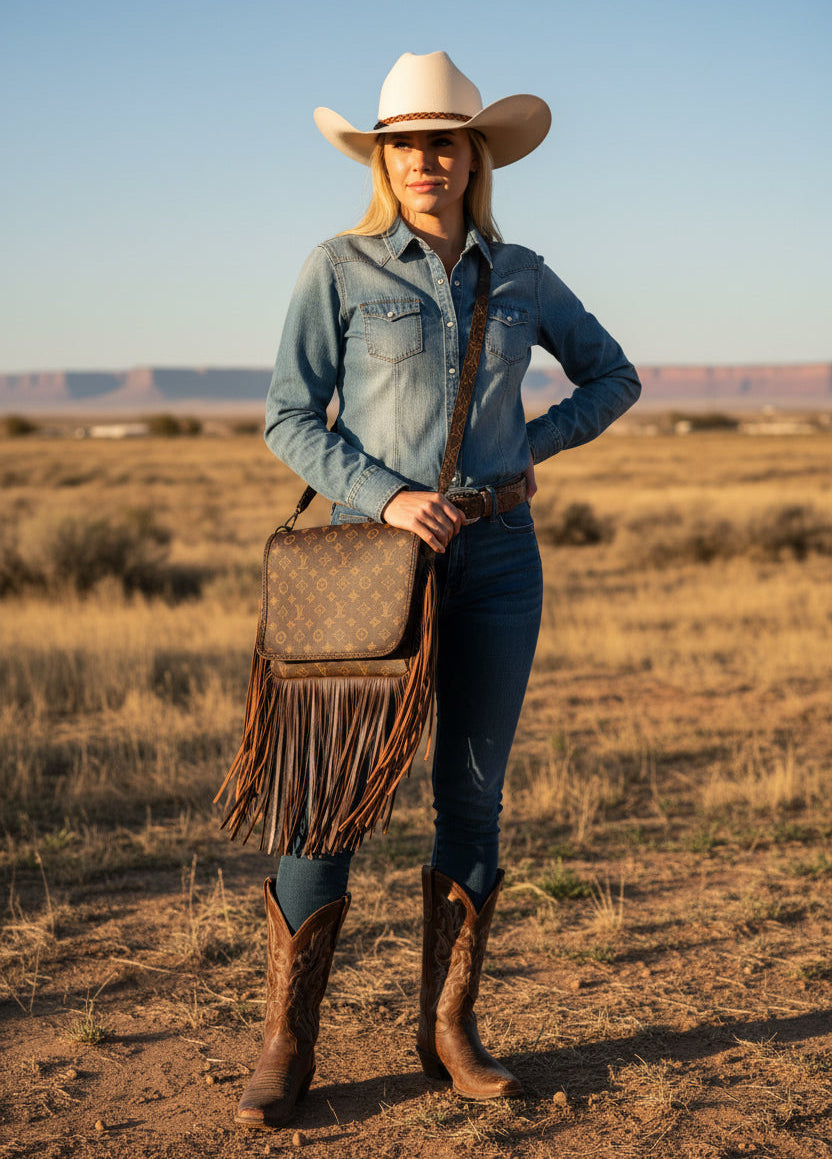 Western Inspired Fringe Bag-2