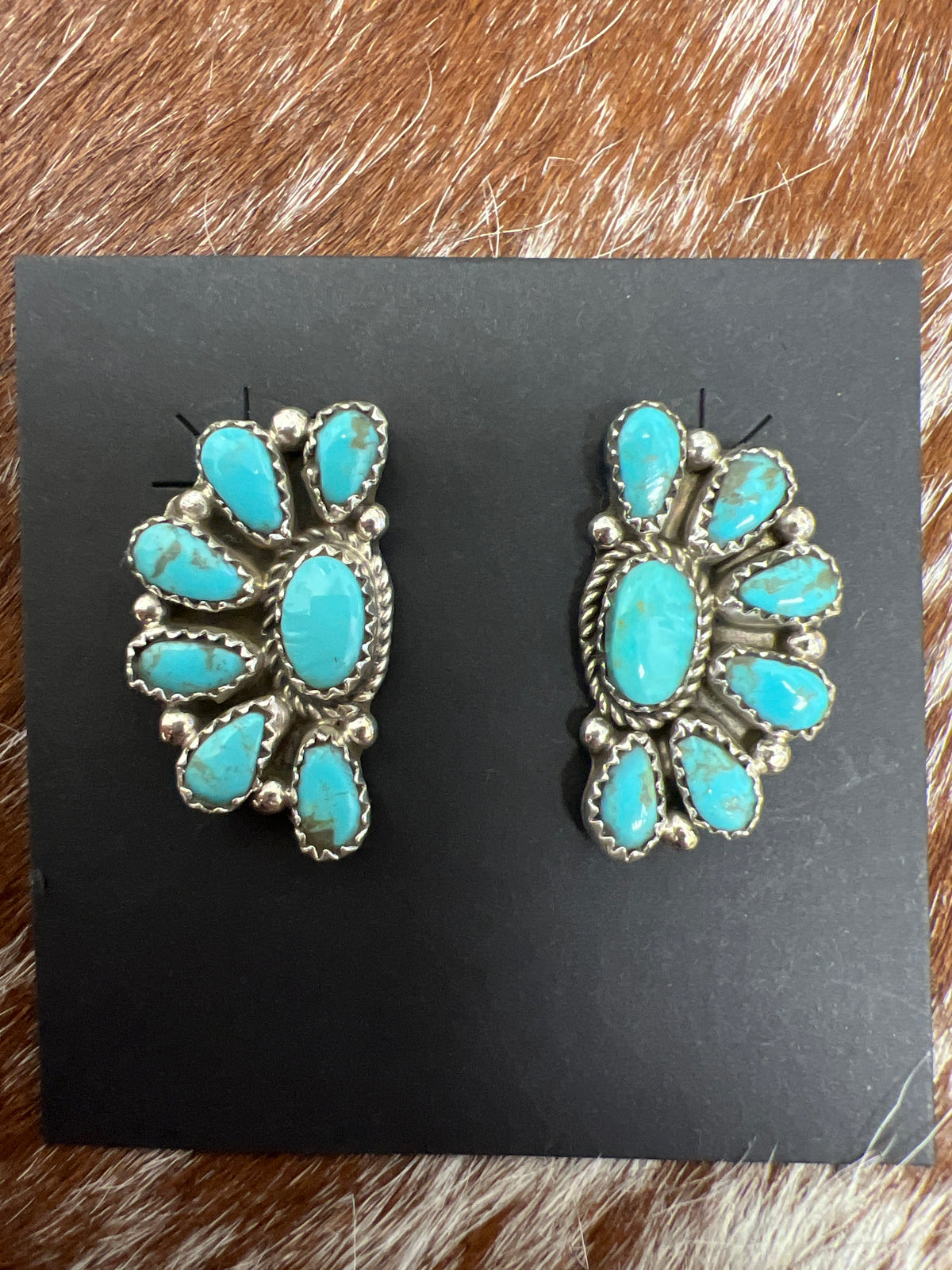 Half Cluster Earrings-J