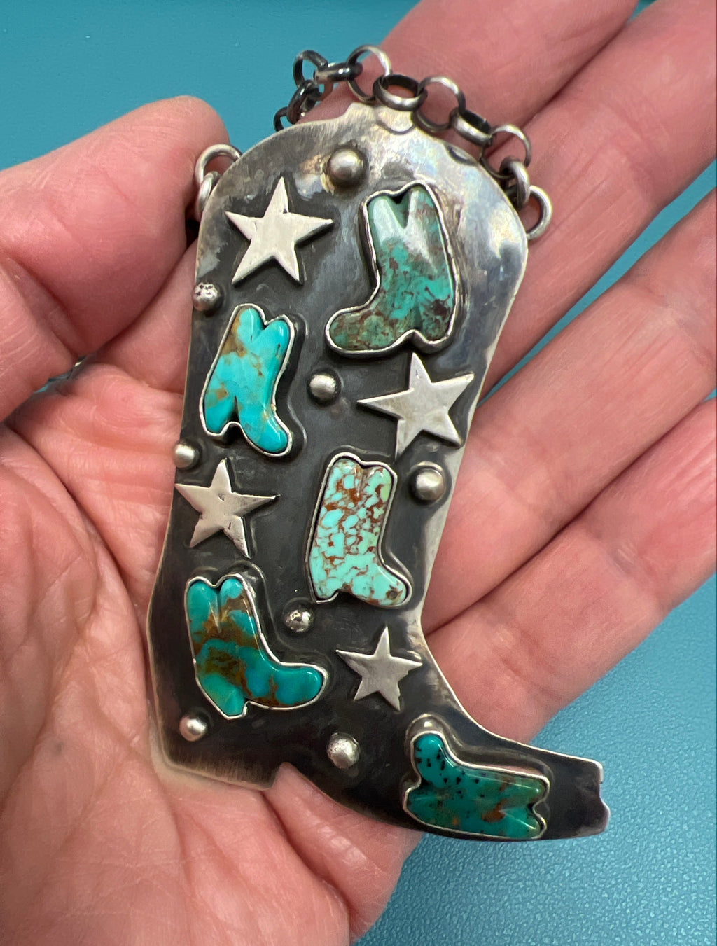 Cowboy Boot Necklace