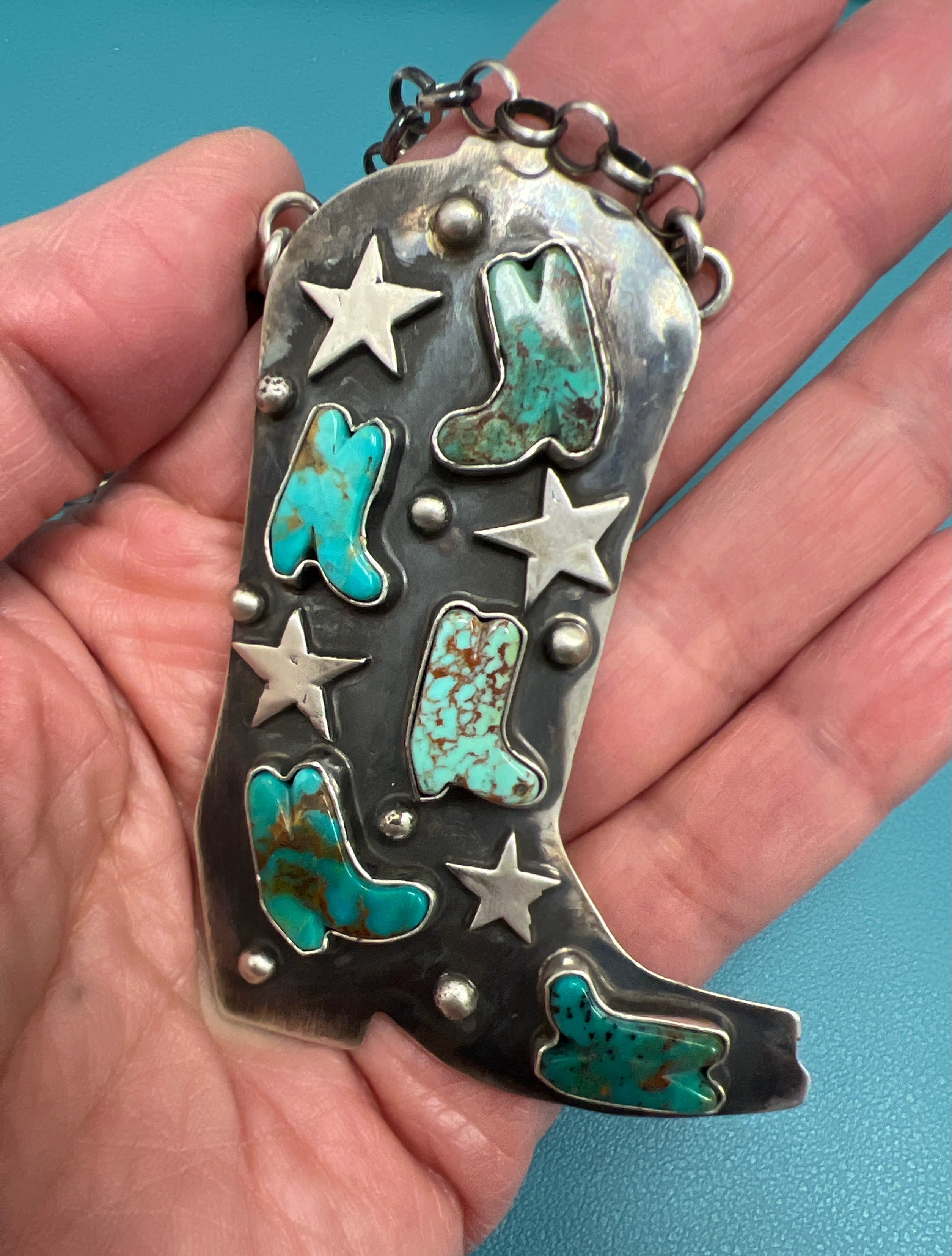 Cowboy Boot Necklace