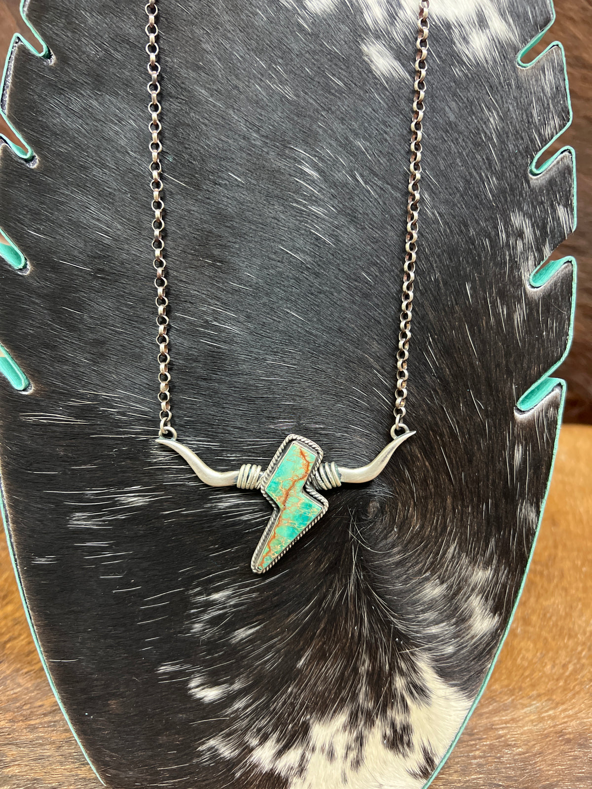 Longhorn Lightning Bolt Necklace