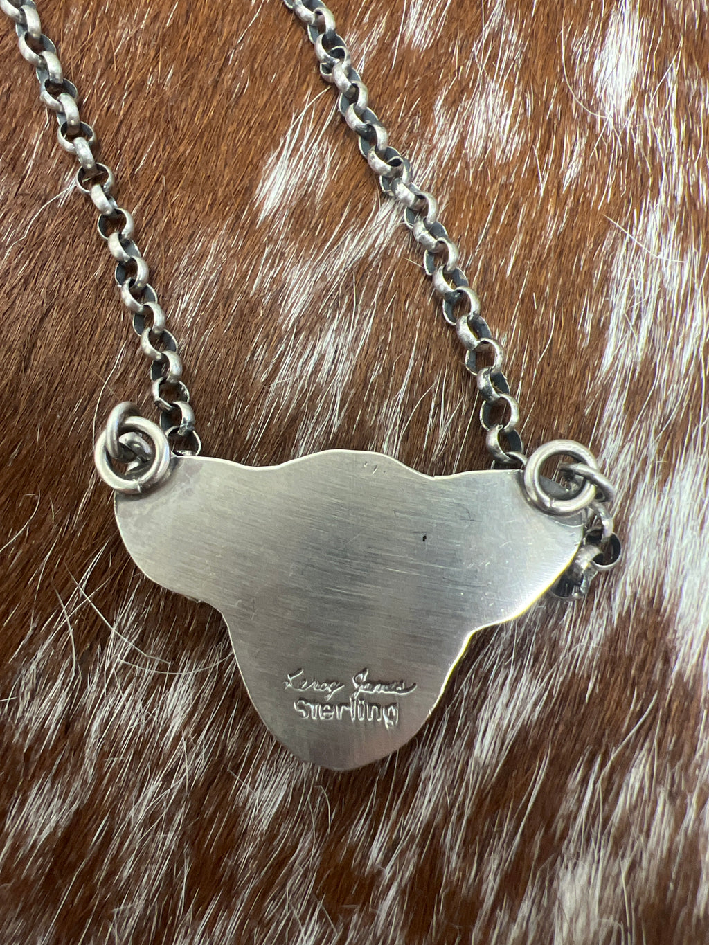 Turquoise Cow Necklace