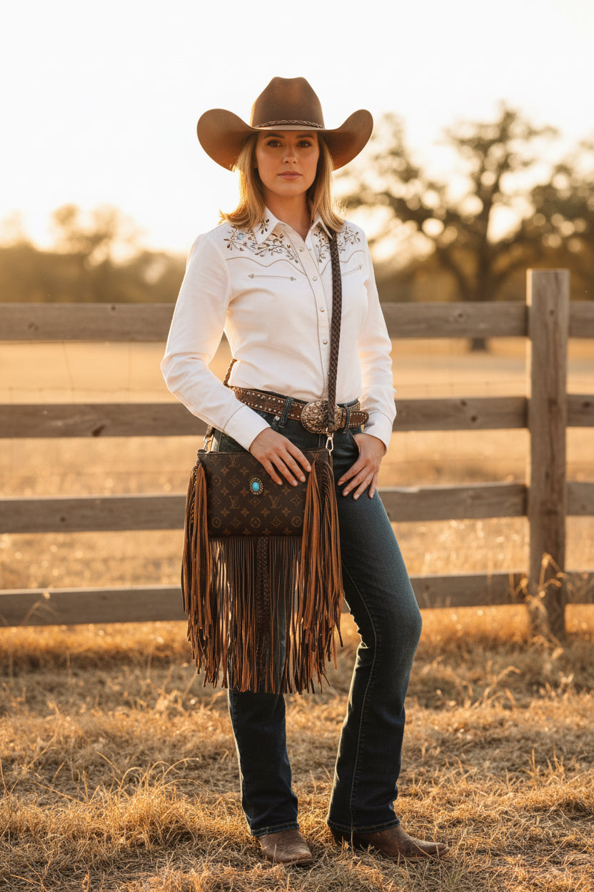 Western Inspired Fringe Bag-3