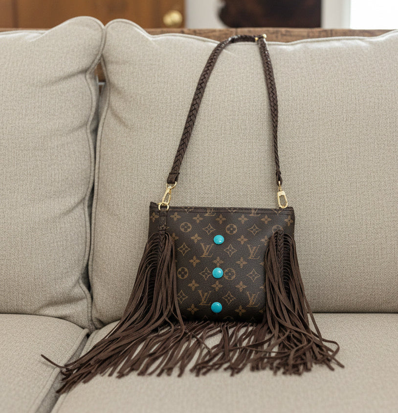 Western Inspired Fringe Bag-4