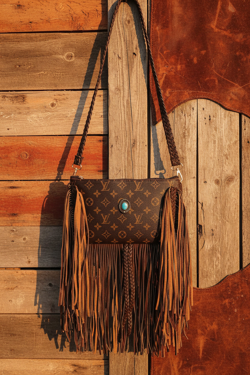 Western Inspired Fringe Bag-3
