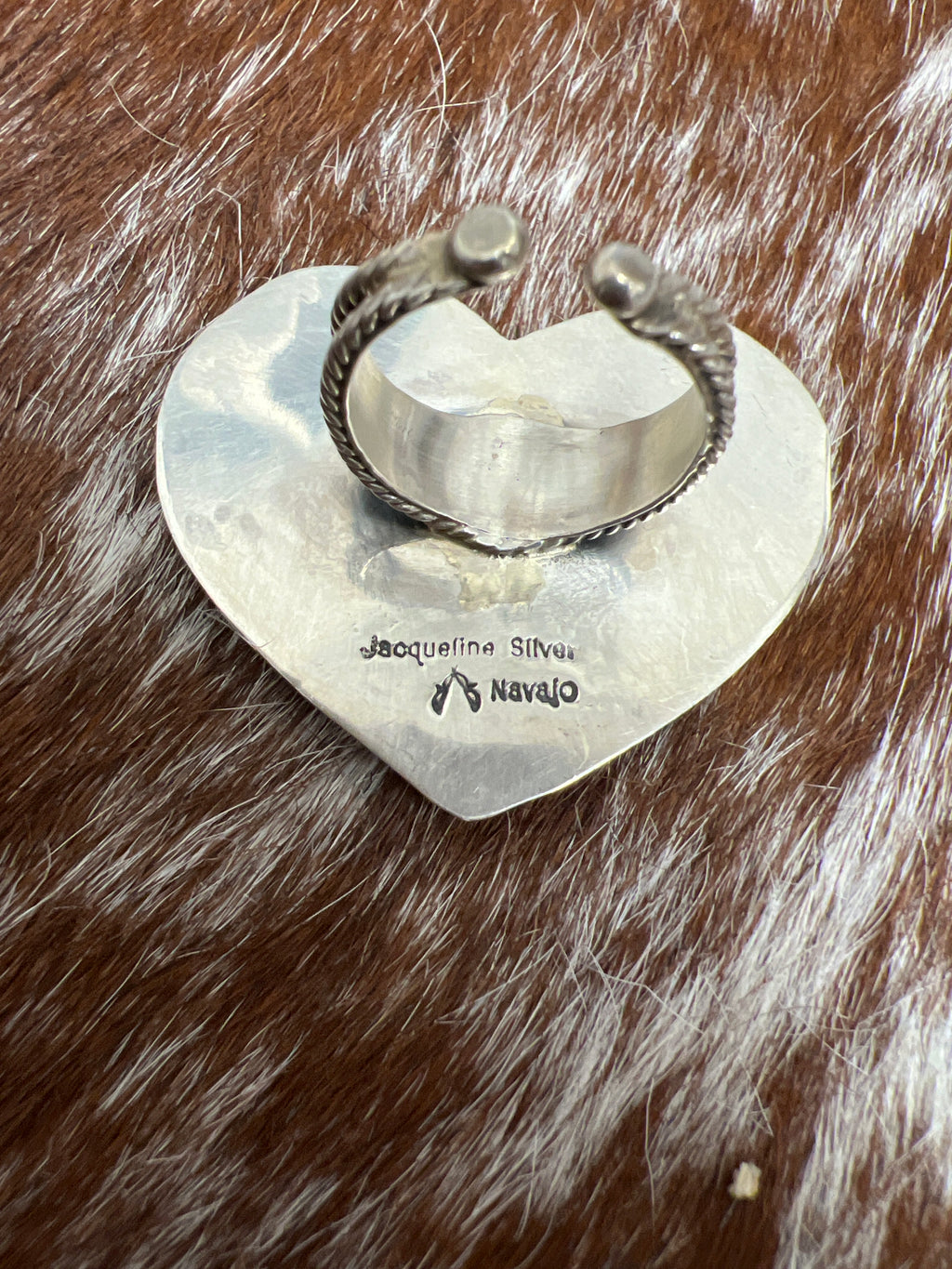 Kingman and CZ Heart Ring