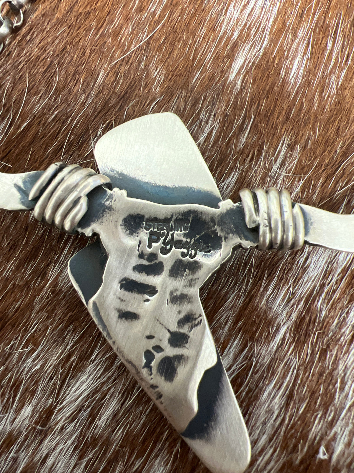 Longhorn Lightning Bolt Necklace