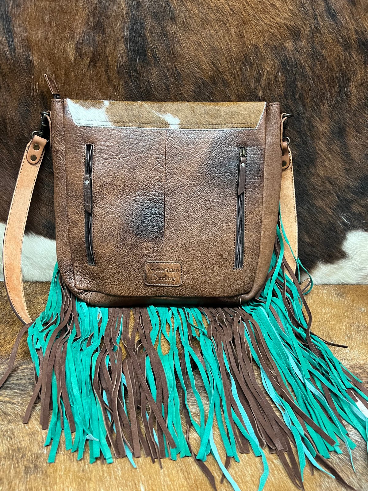 Cowhide Fringe Bag-T