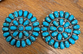 Large Cluster Earrings-Bl