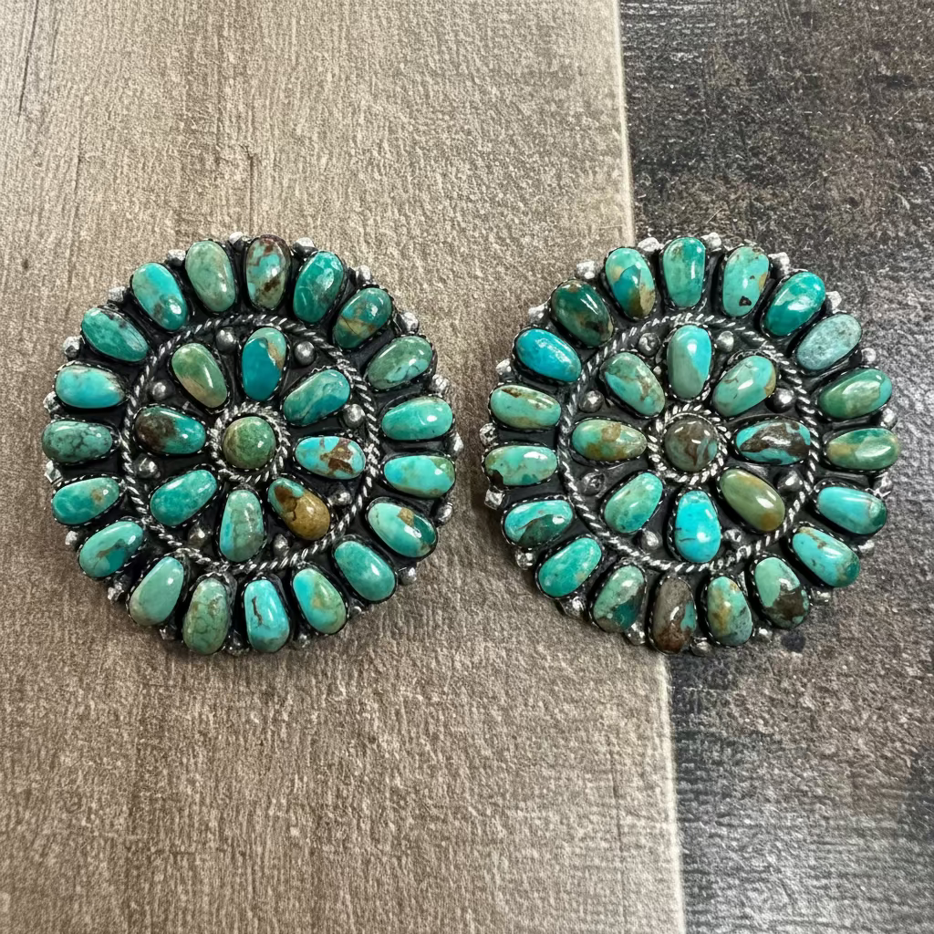 Large Cluster Earrings-Gr
