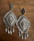 Diamond Concho Earrings