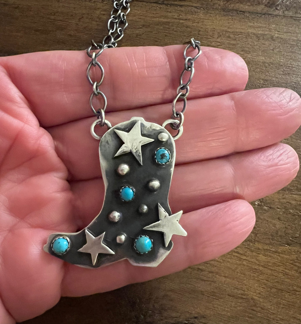 Cowboy Boot Necklace-MB