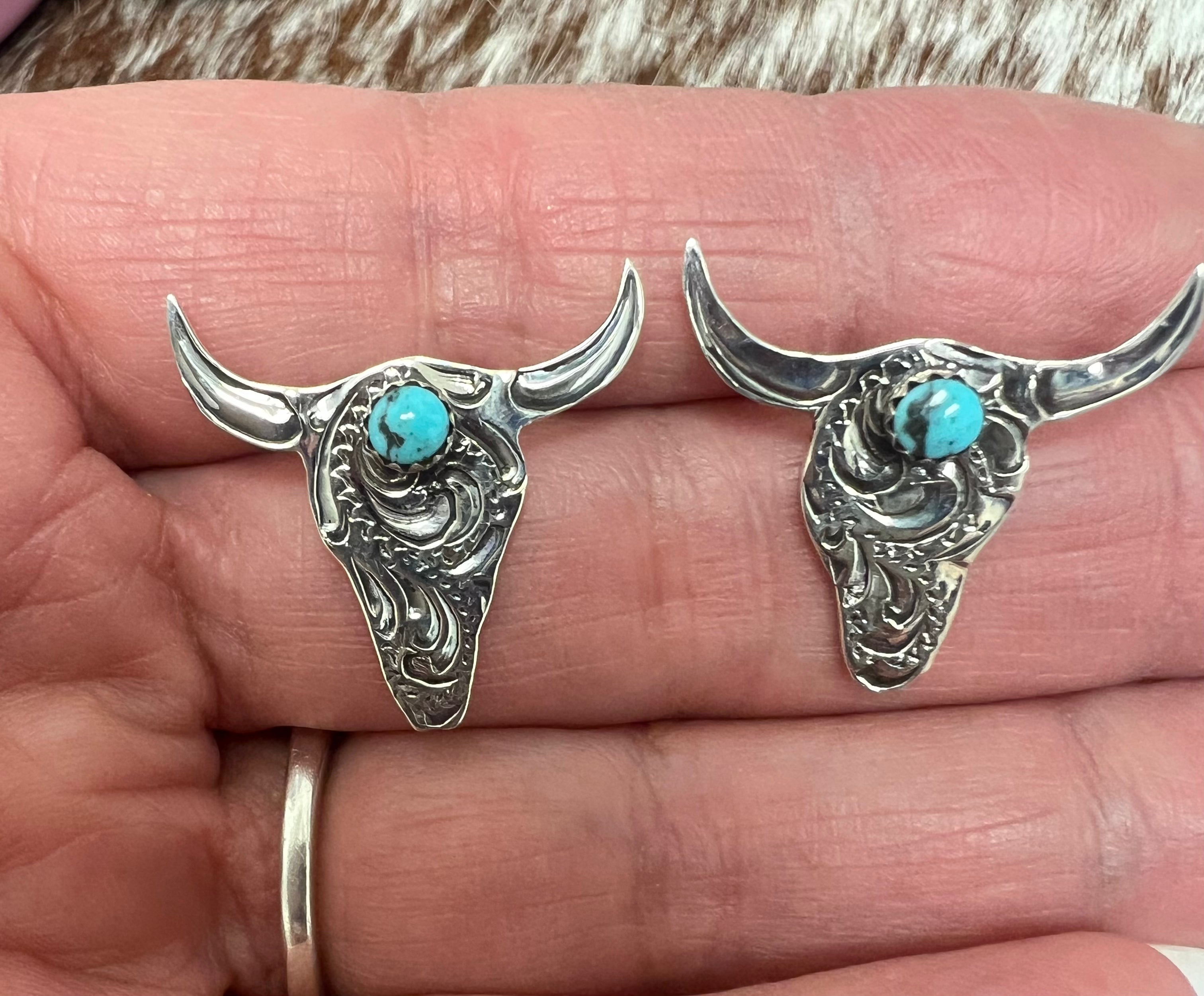 Steer Head Earrings
