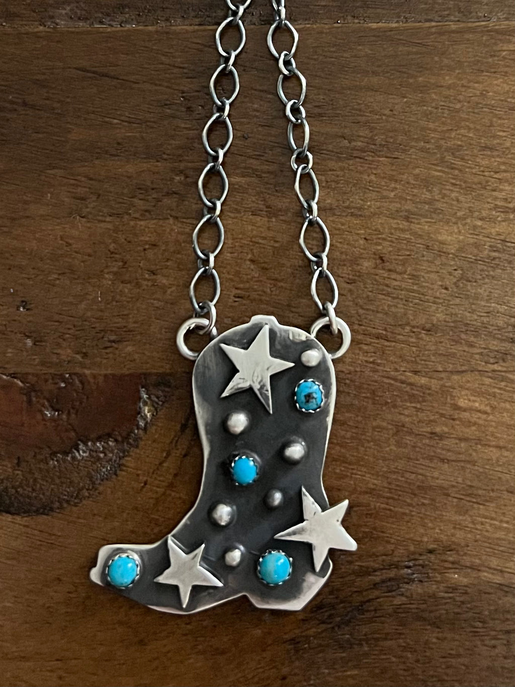Cowboy Boot Necklace-MB