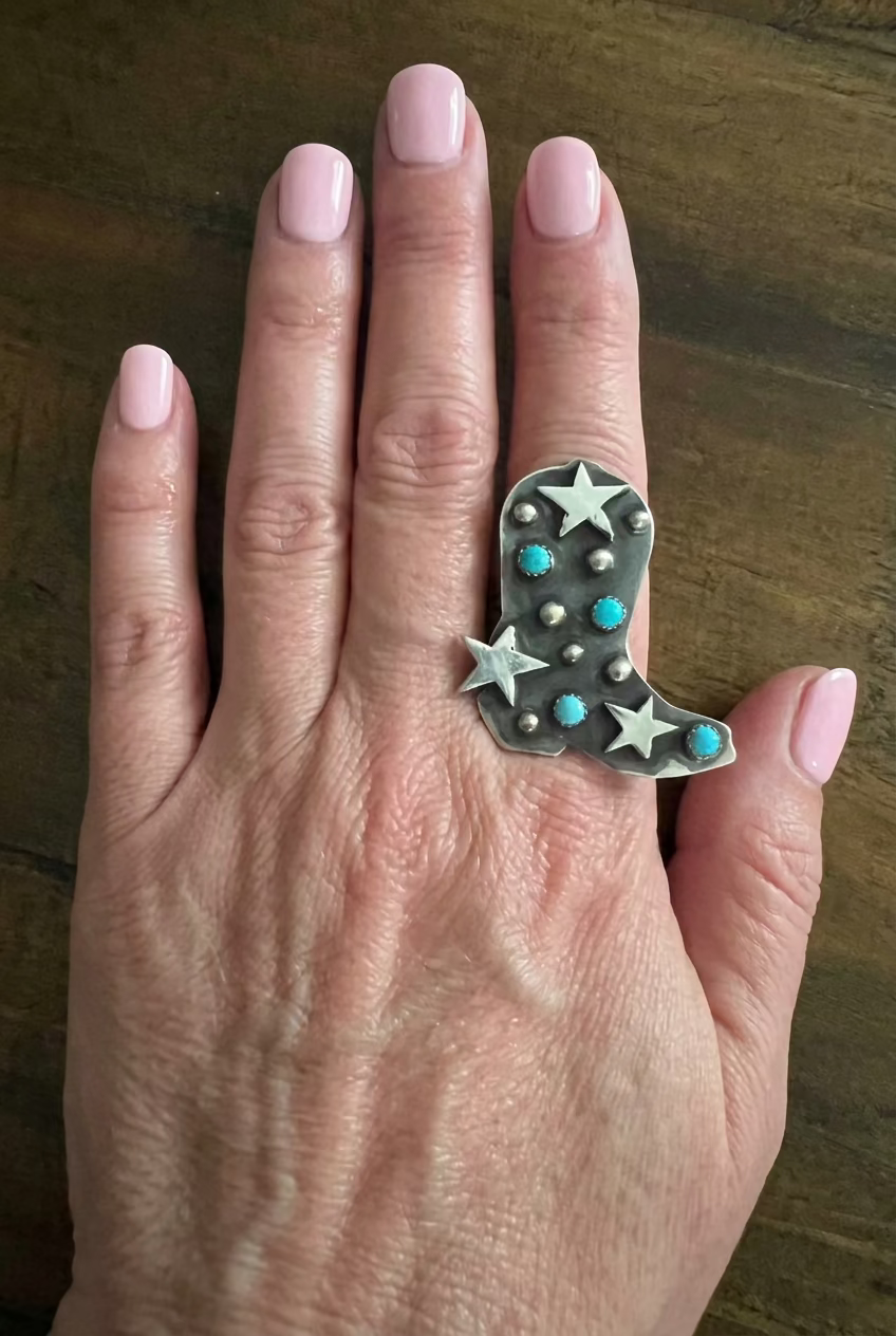 Cowboy Boot Ring-RT