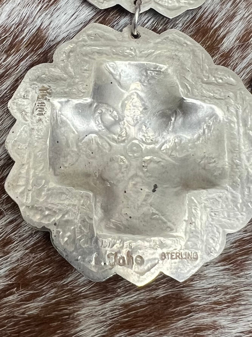 Graduated Concho Earrings-XL