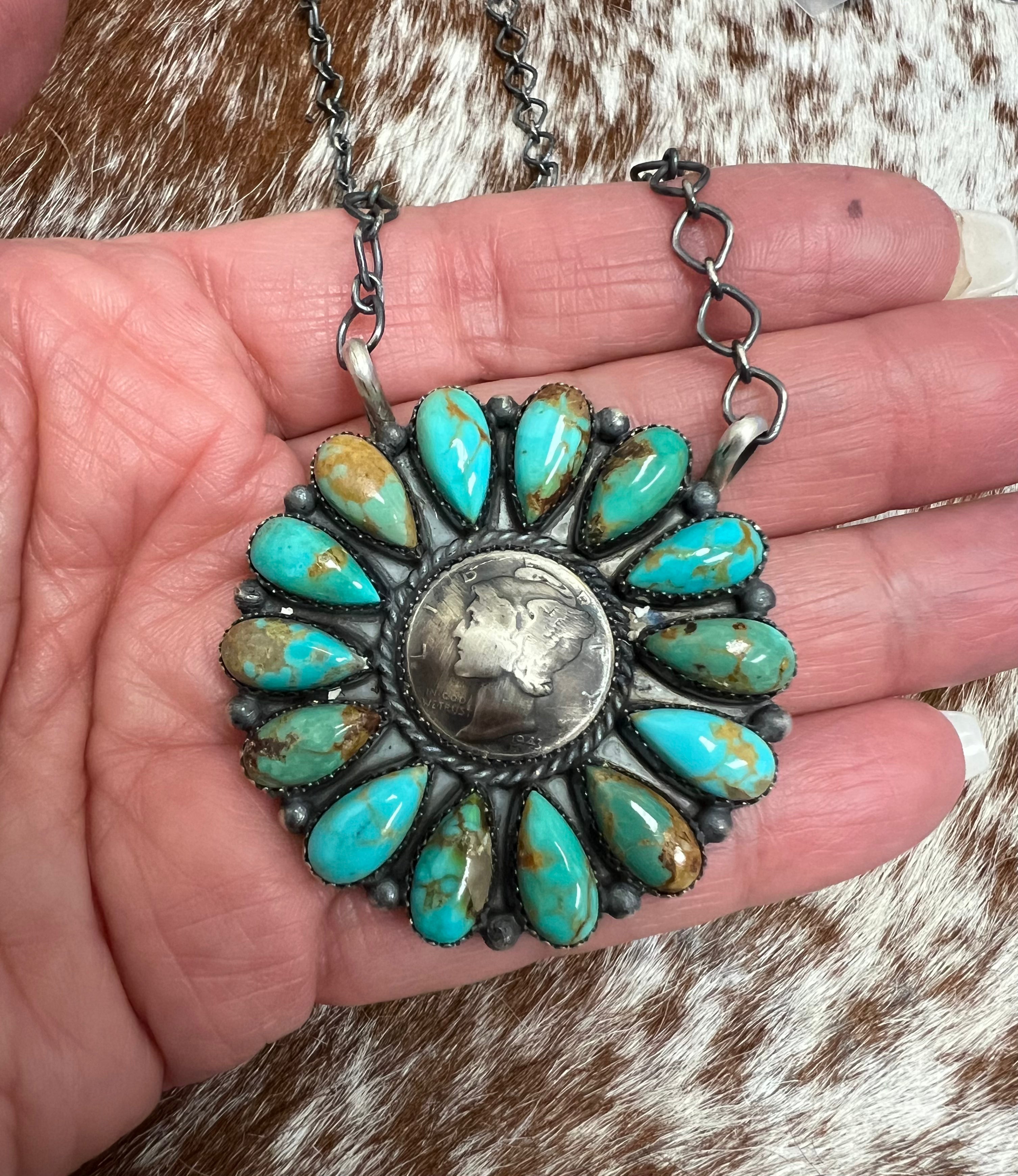 Dime Cluster Necklace