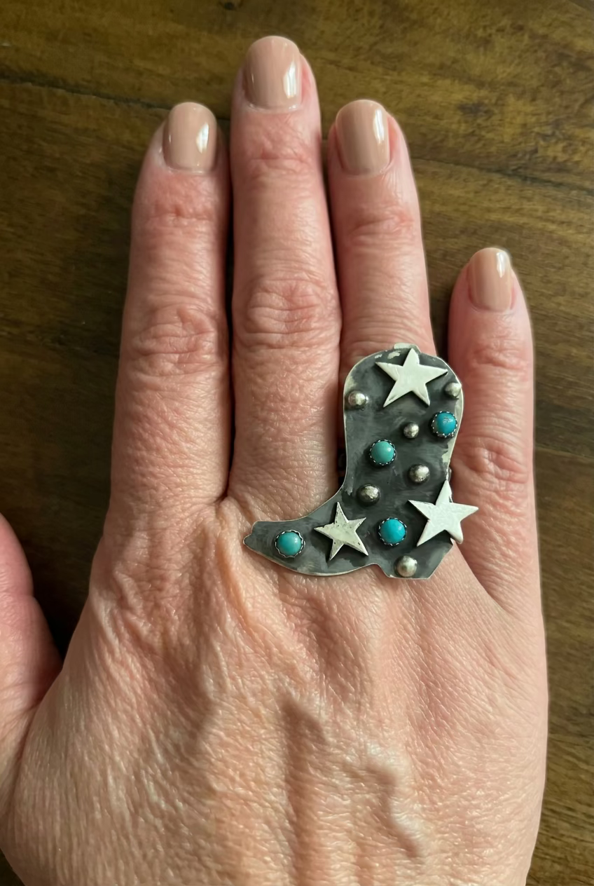 Cowboy Boot Ring-LT