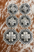 Graduated Concho Earrings-XL