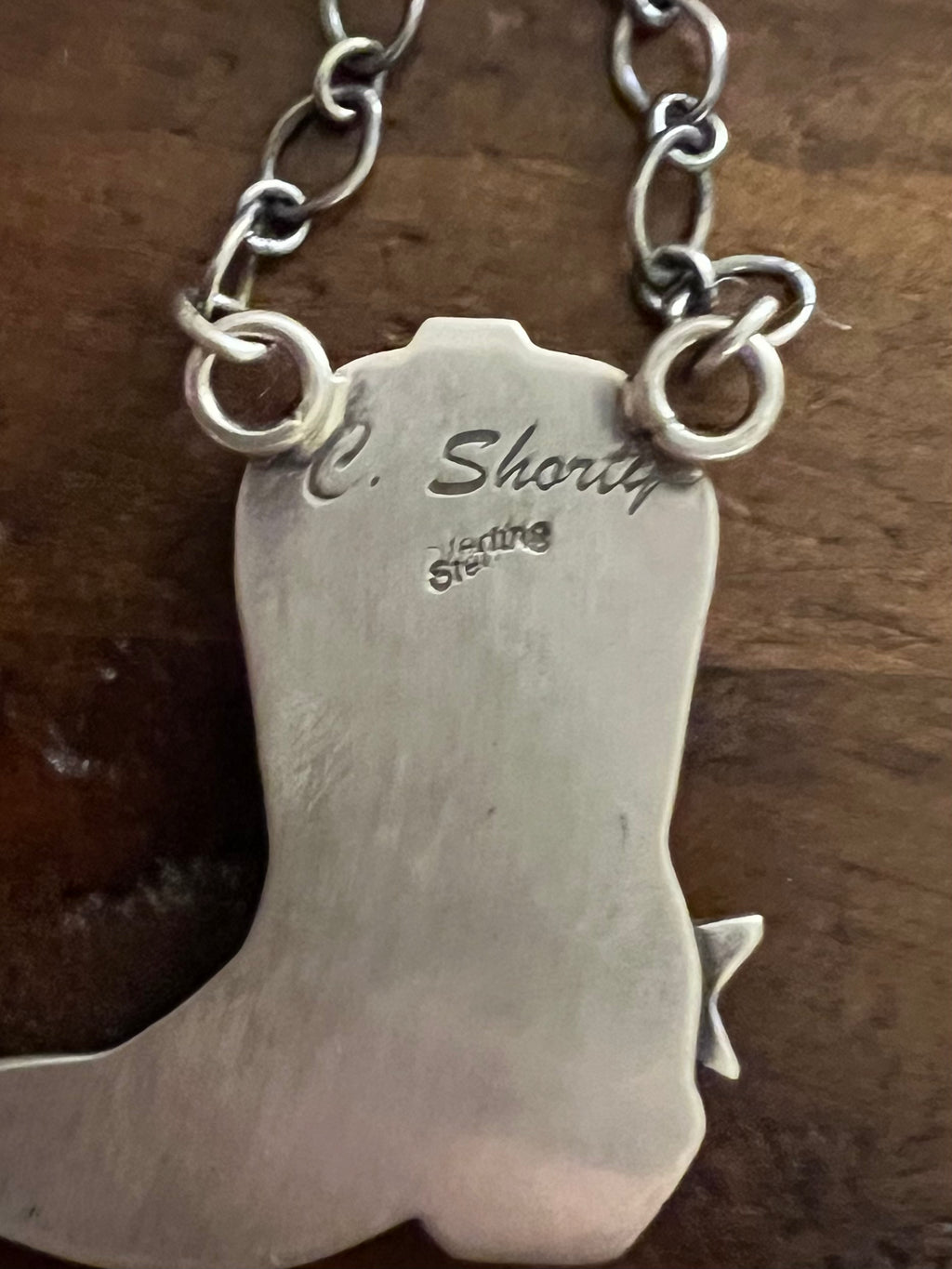 Cowboy Boot Necklace-MP