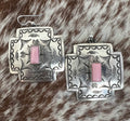 Cross Dangle Earrings-P