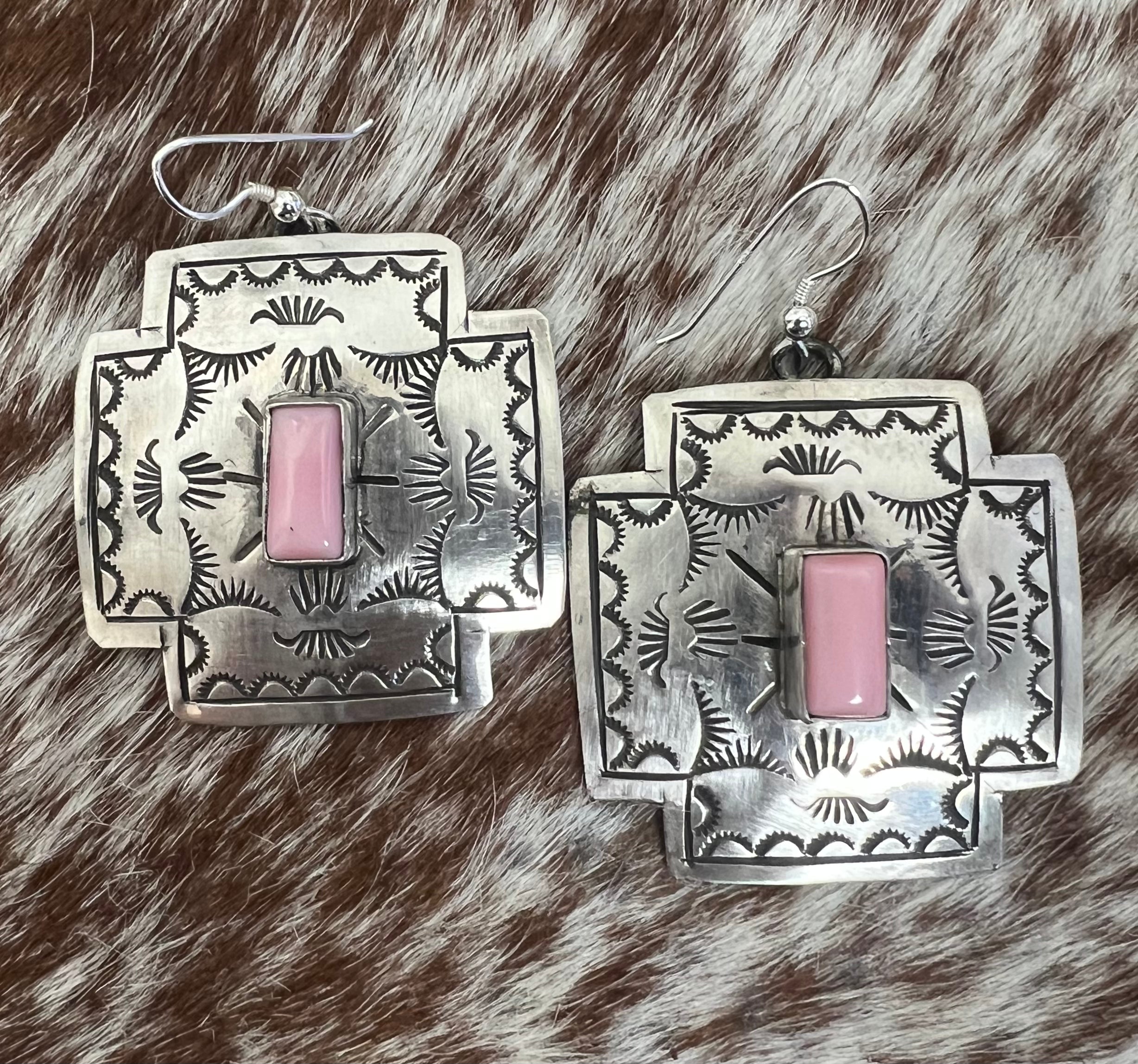 Cross Dangle Earrings-P