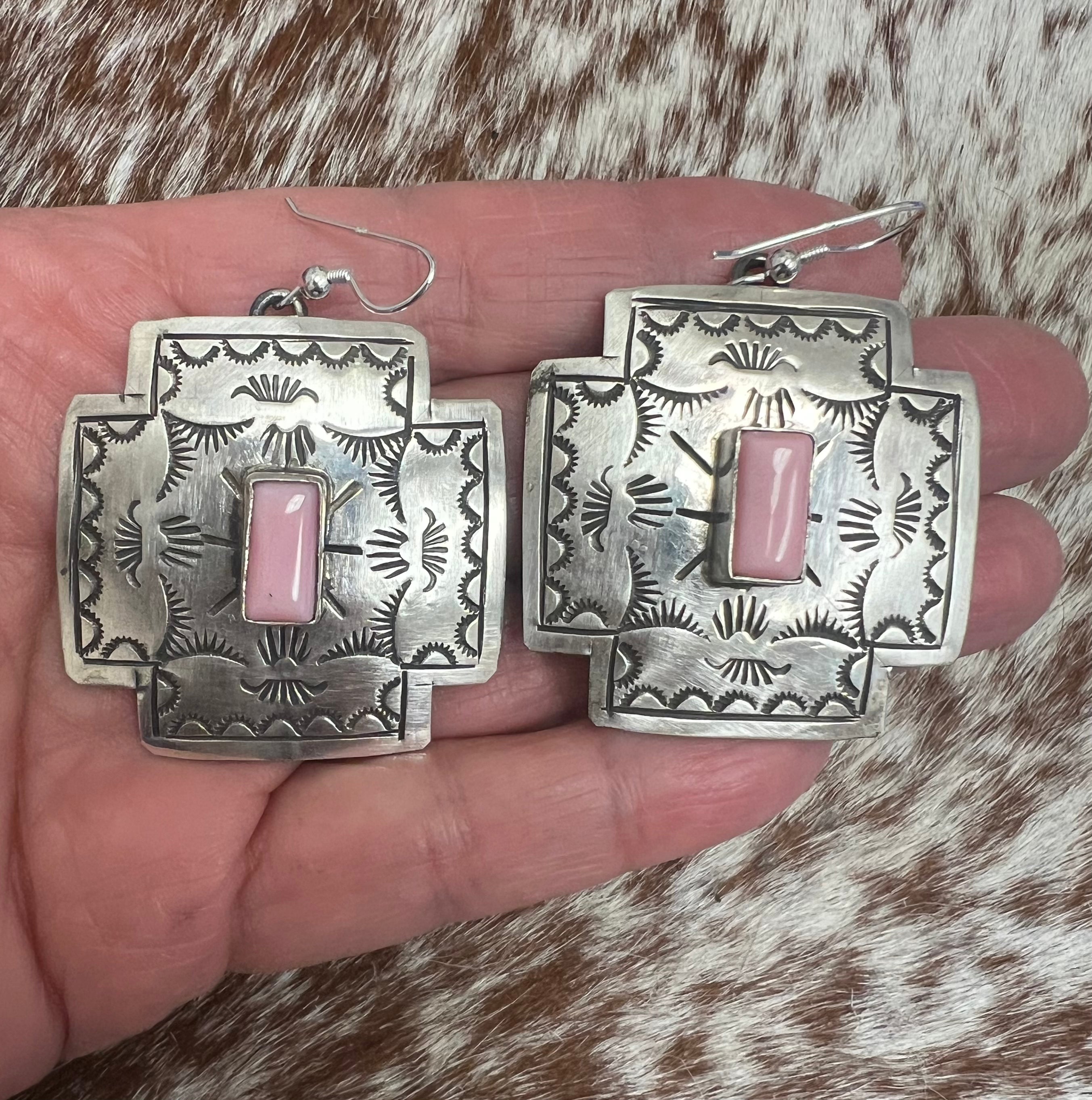 Cross Dangle Earrings-P