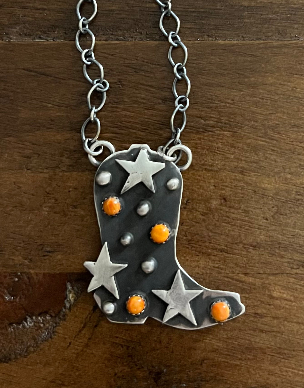 Cowboy Boot Necklace-MO