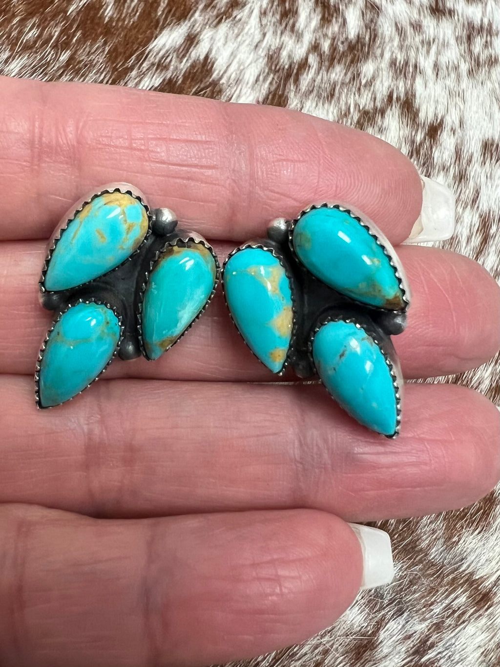 3 Stone Earrings
