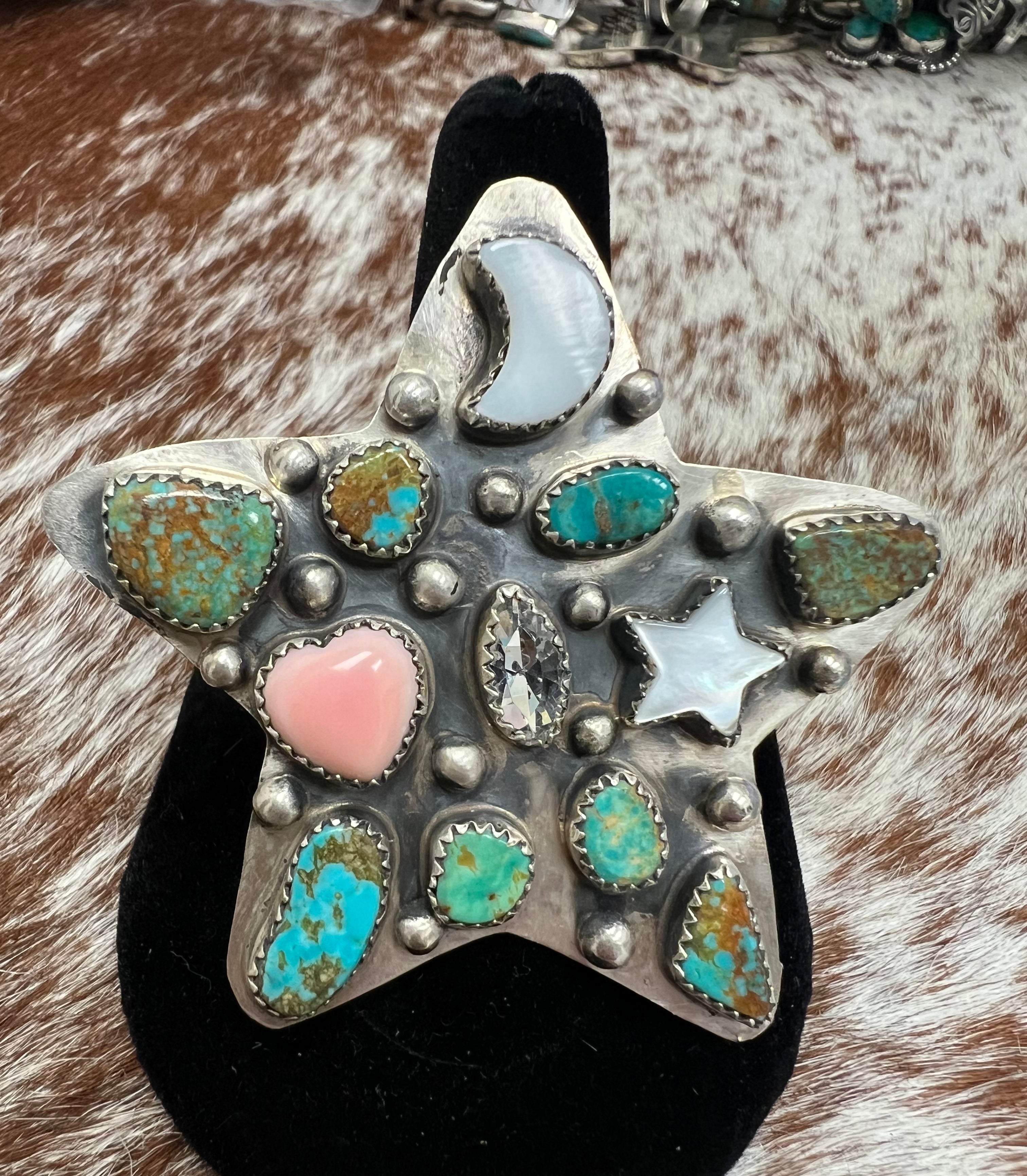 Multi Stone Star Ring