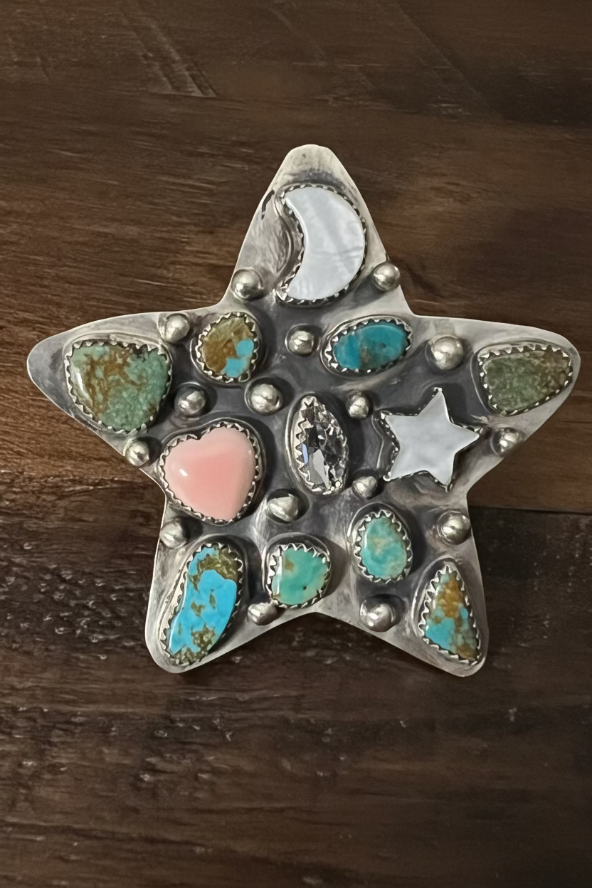 Multi Stone Star Ring