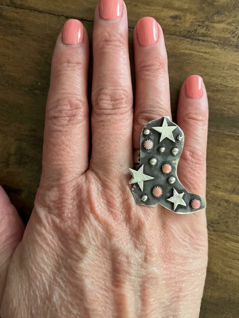 Cowboy Boot Ring-P