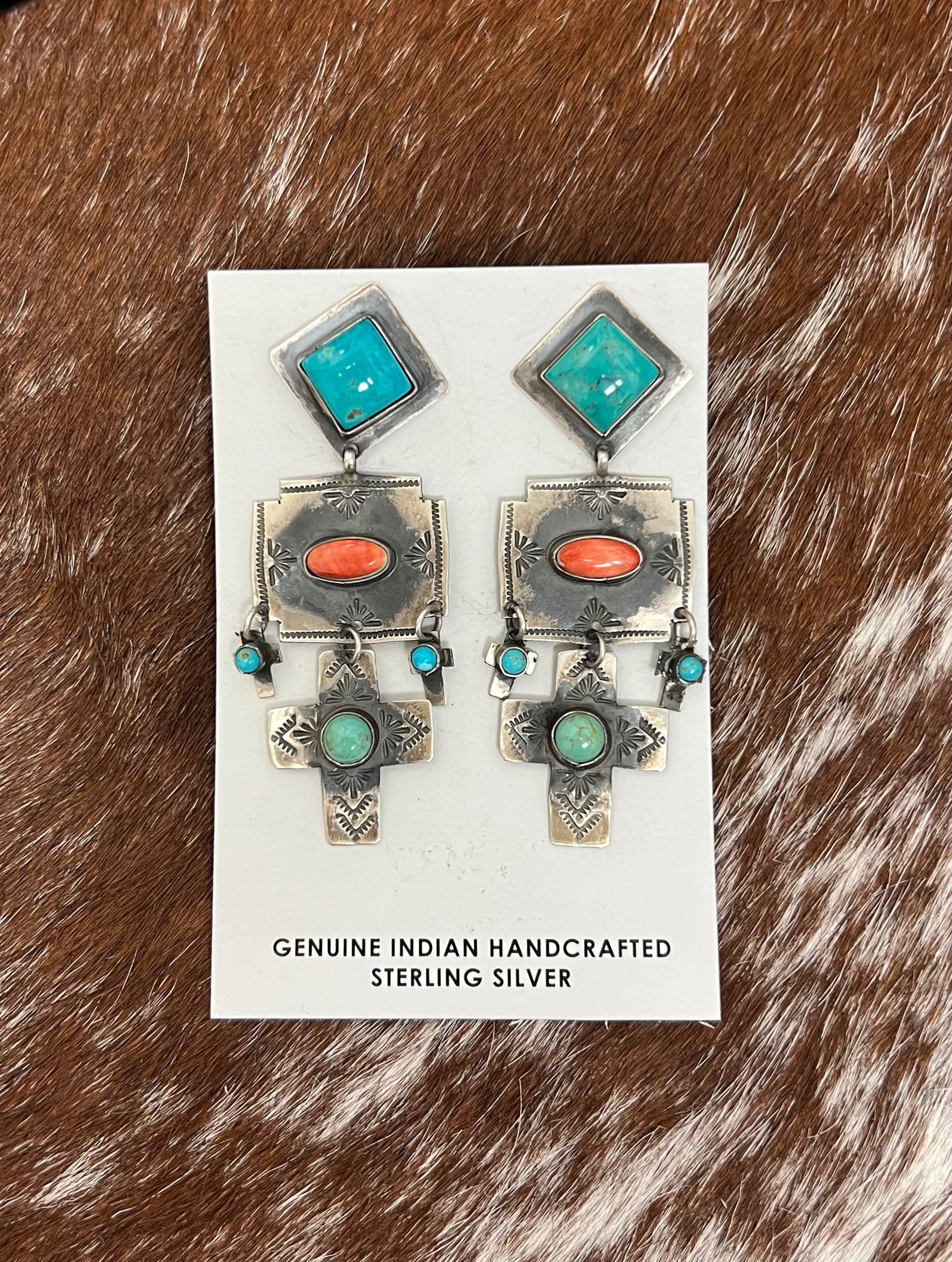 Cross Dangle Earrings