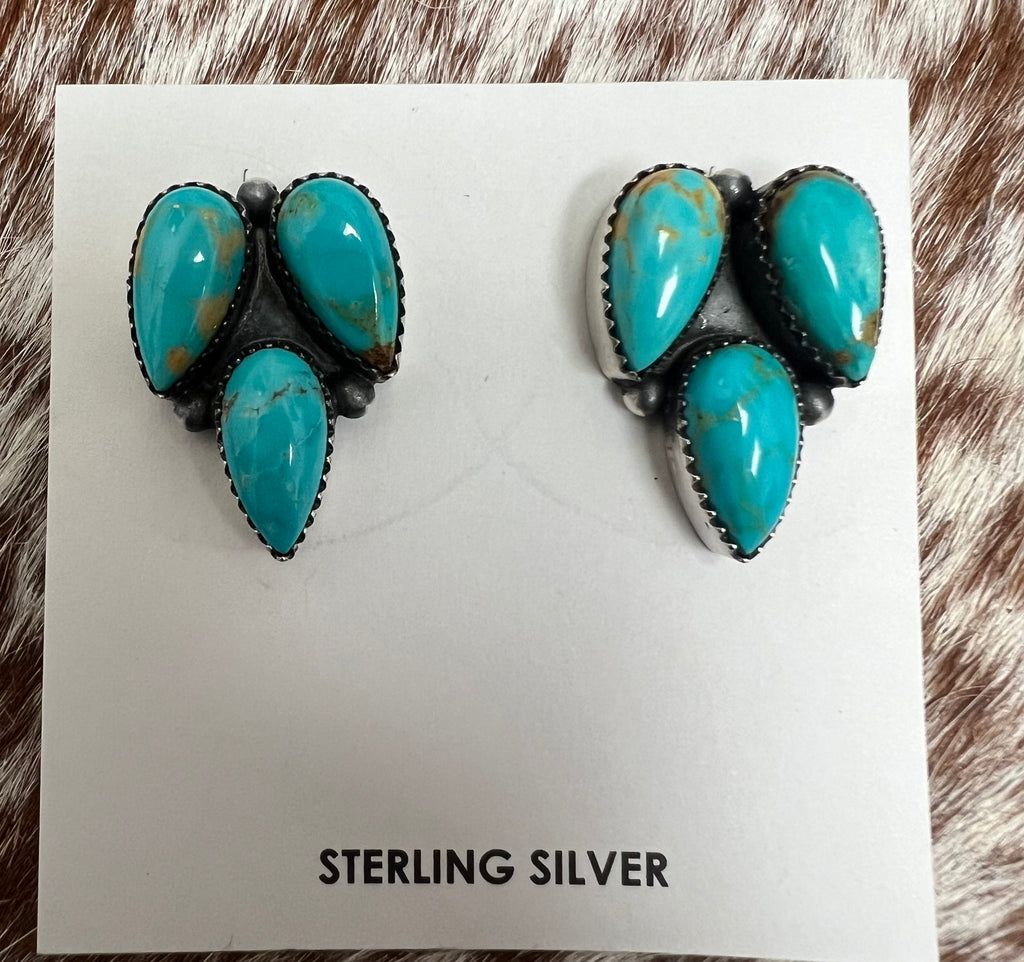 3 Stone Earrings
