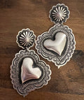 Heart Concho Earrings-L2