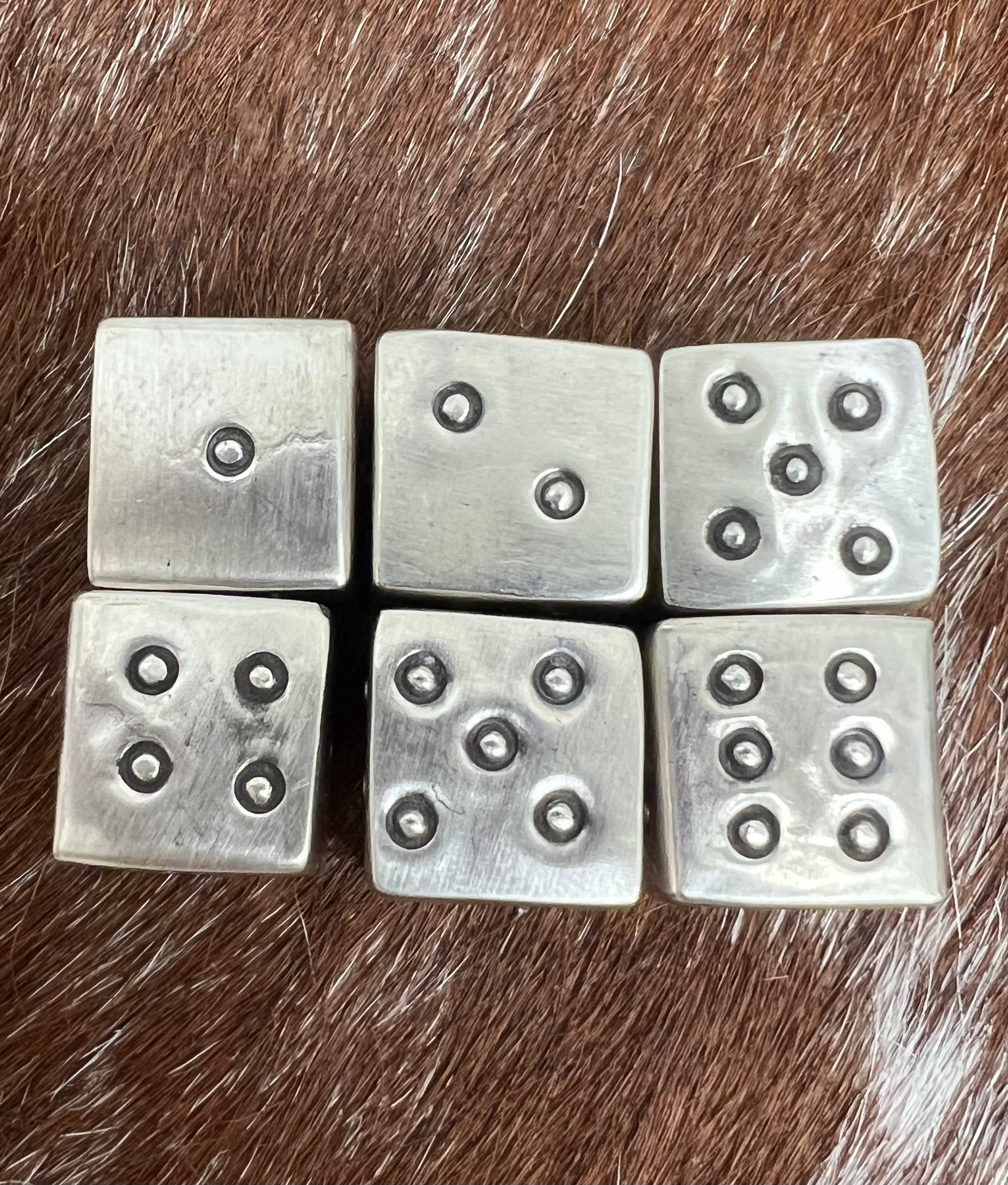 Silver Dice Set