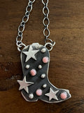 Cowboy Boot Necklace-MP