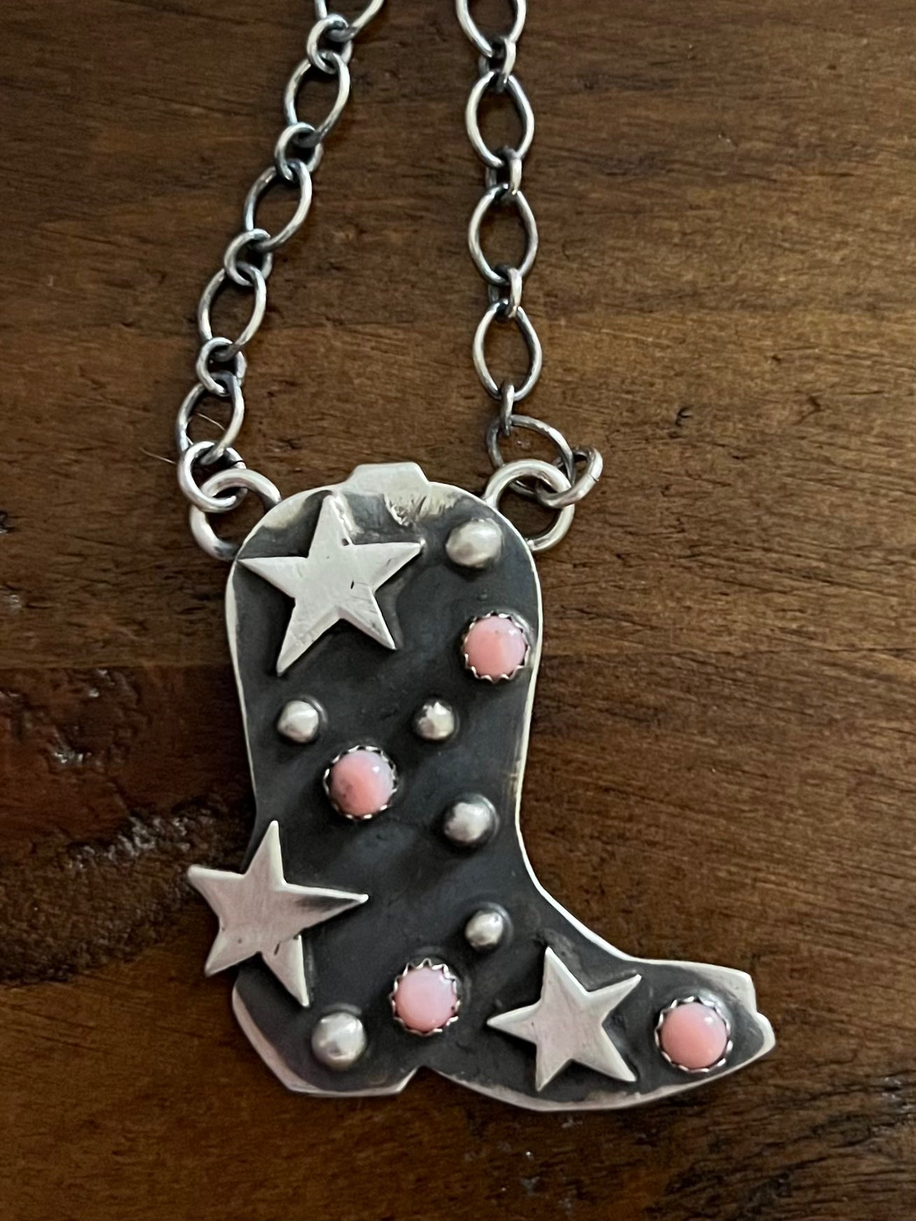 Cowboy Boot Necklace-MP