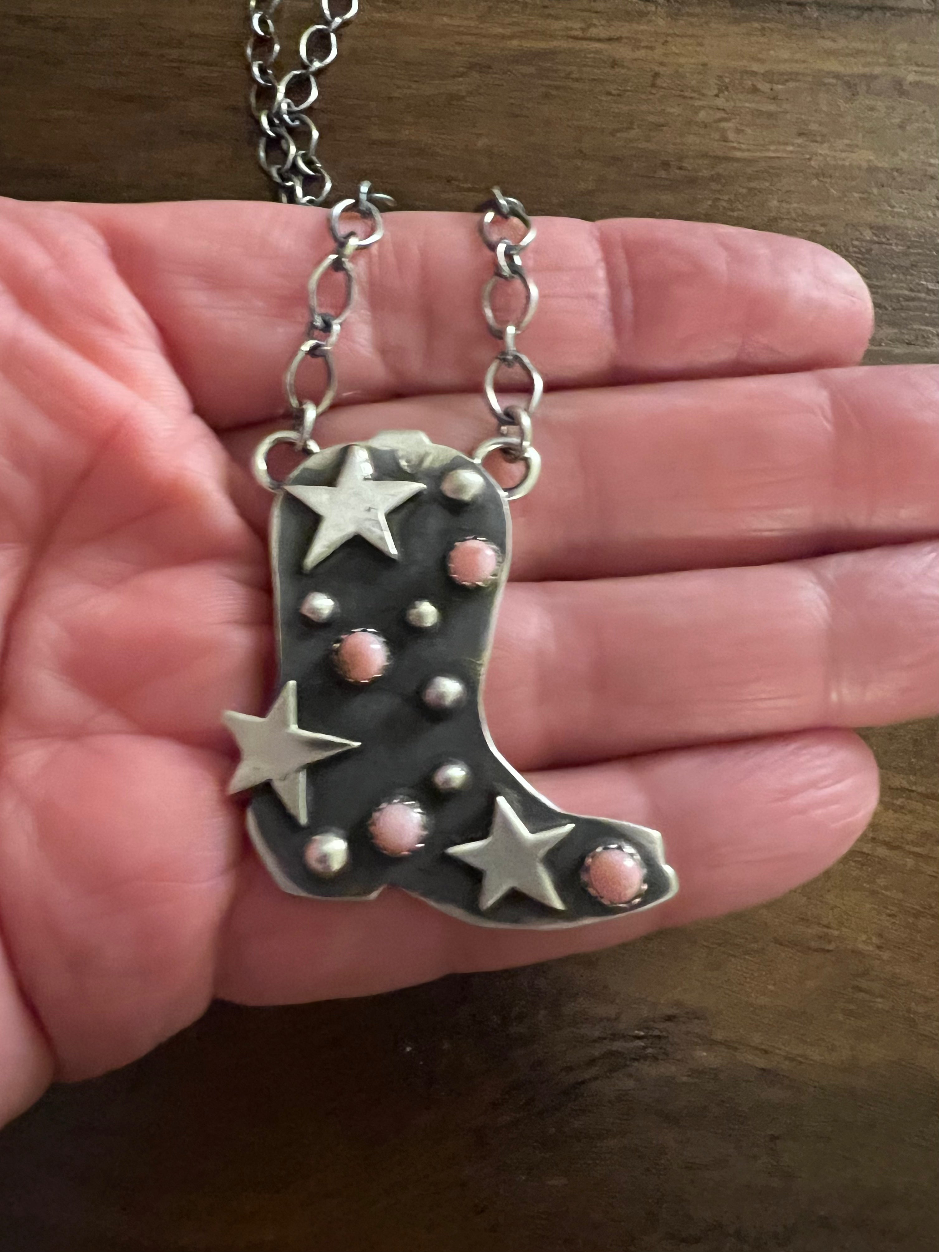 Cowboy Boot Necklace-MP