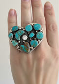 Kingman and CZ Heart Ring