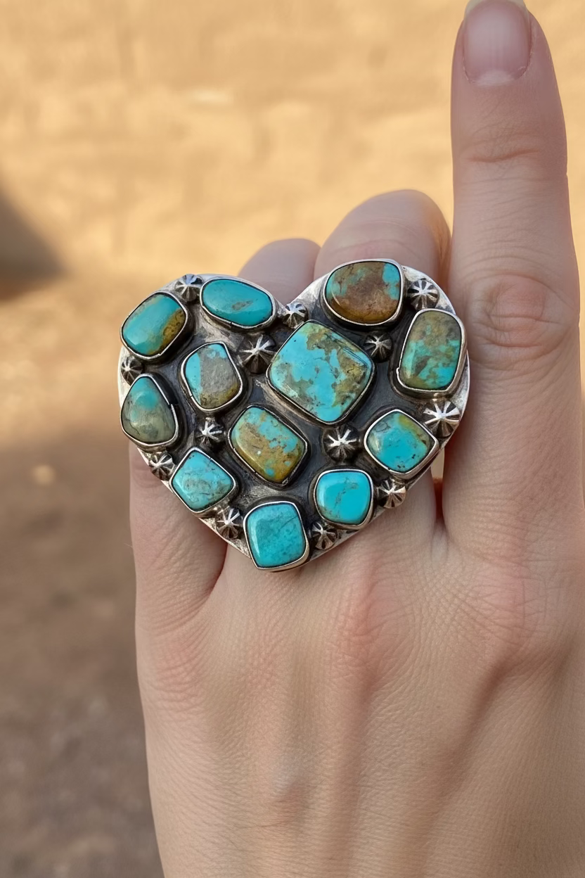 Kingman Heart Ring
