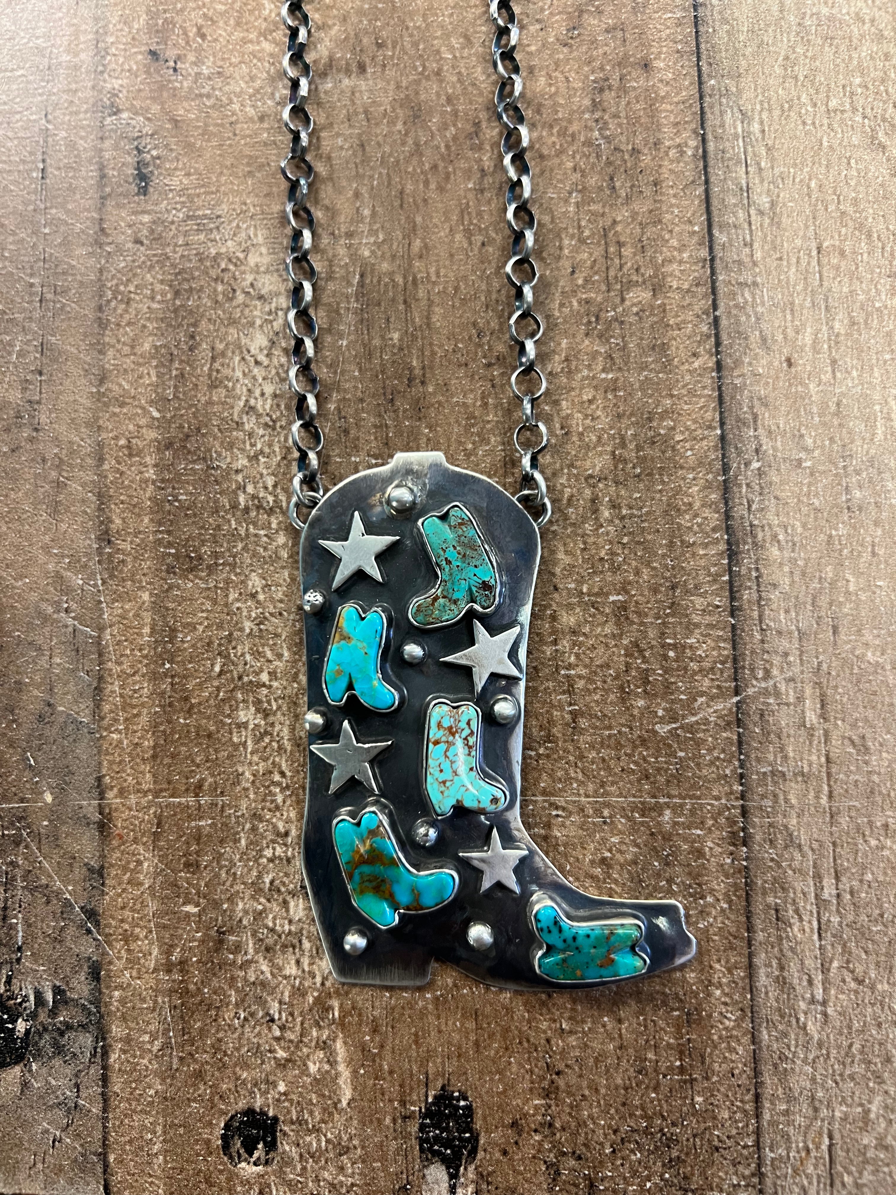 Cowboy Boot Necklace