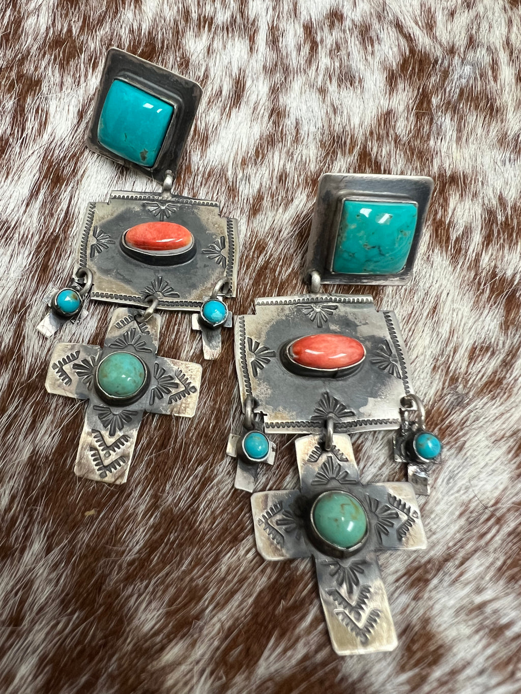 Cross Dangle Earrings