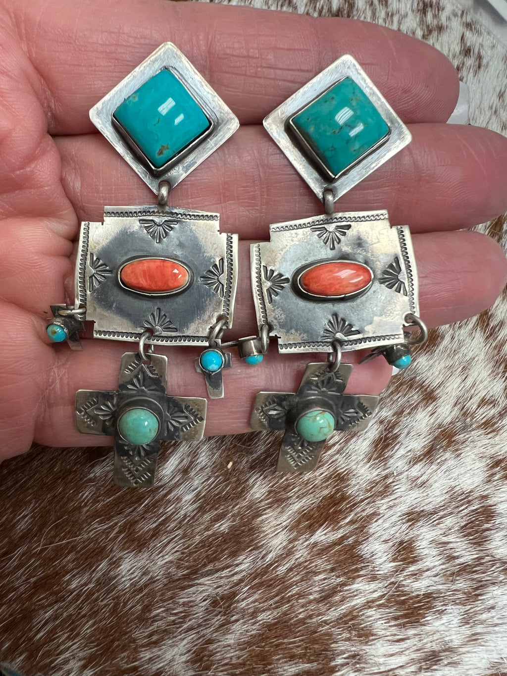 Cross Dangle Earrings