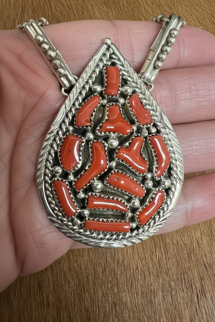 Coral Necklace Set