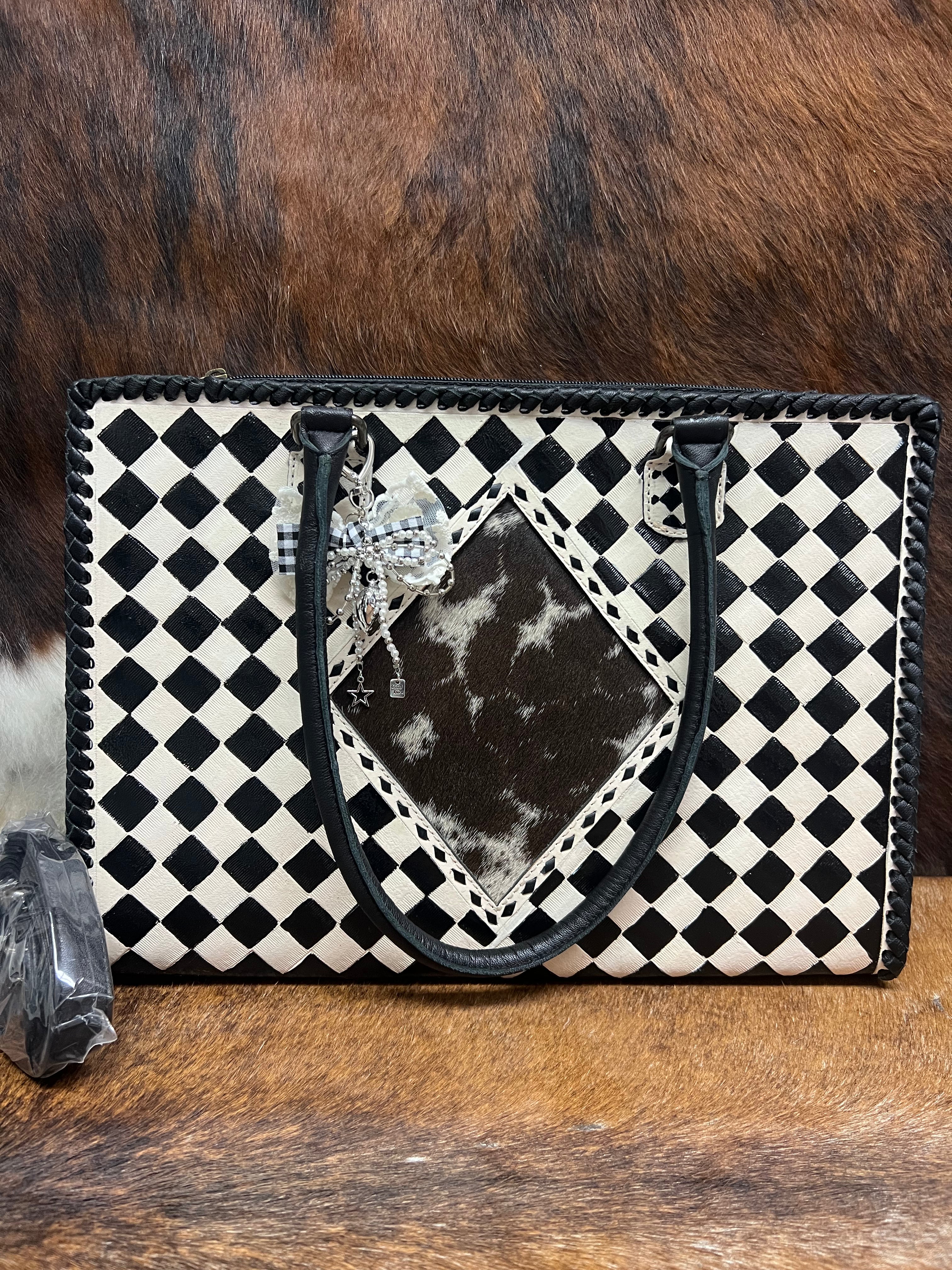 Diamond Checker Bag-B