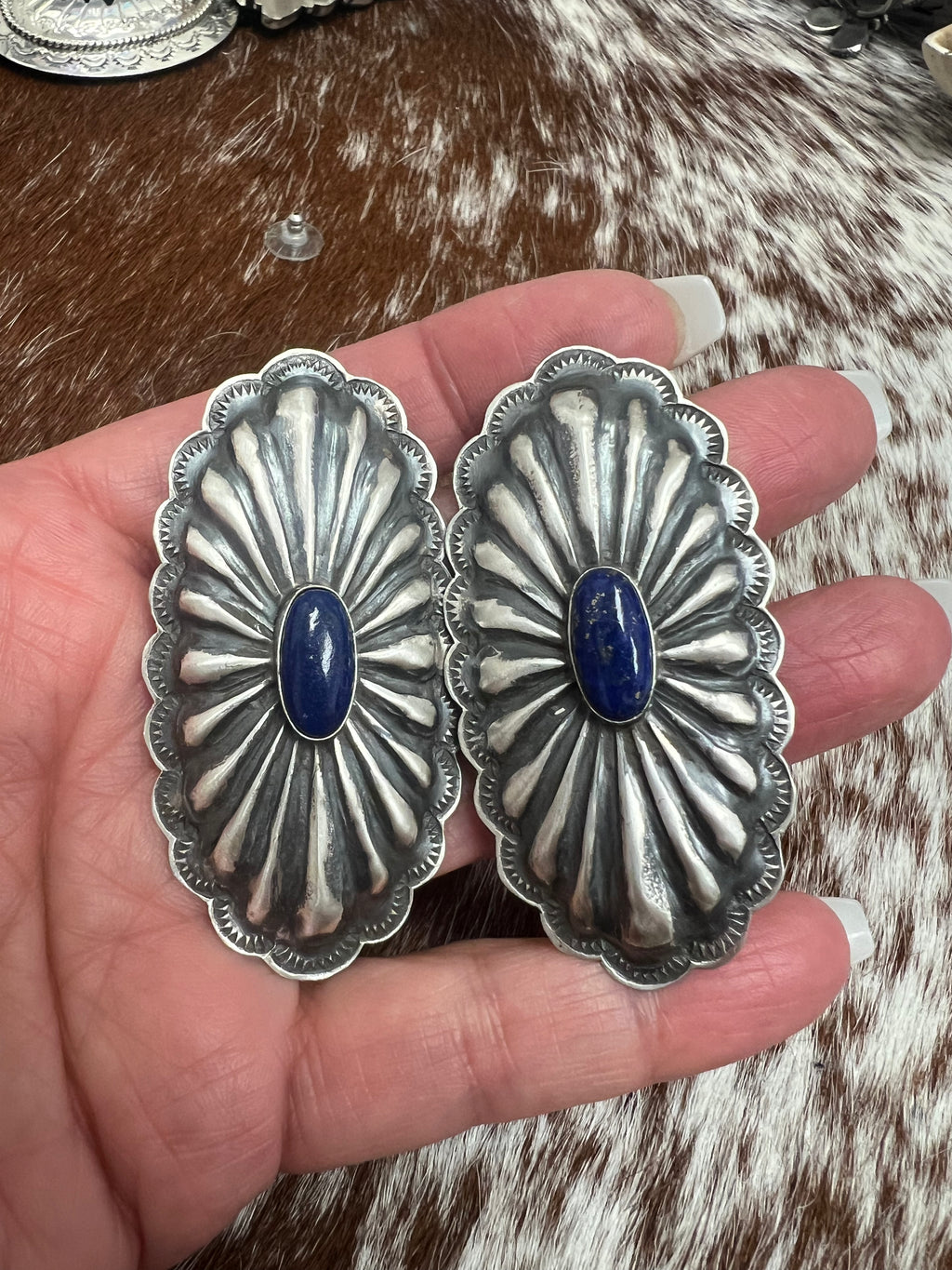 Concho Earrings-L